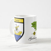 郡ゴールウェイの地図及び頂上のマグ コーヒーマグカップ (正面左)