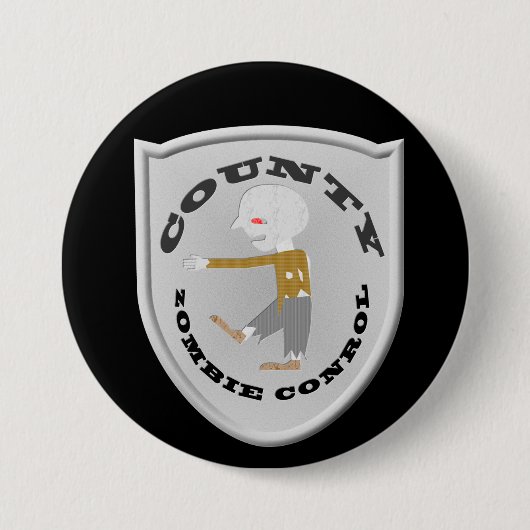 郡ゾンビ制御バッジ 缶バッジ (正面)