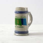 郡ダブリンの旗 ビールジョッキ (正面右)