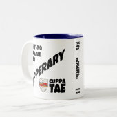 郡ティッペラリーアイルランドツートーンコーヒーマグ ツートーンマグカップ (正面左)