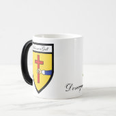 郡ドニゴールの地図及び頂上のマグ モーフィングマグカップ (正面左)