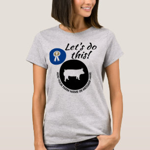 郡フェア家畜市場の豚 Tシャツ