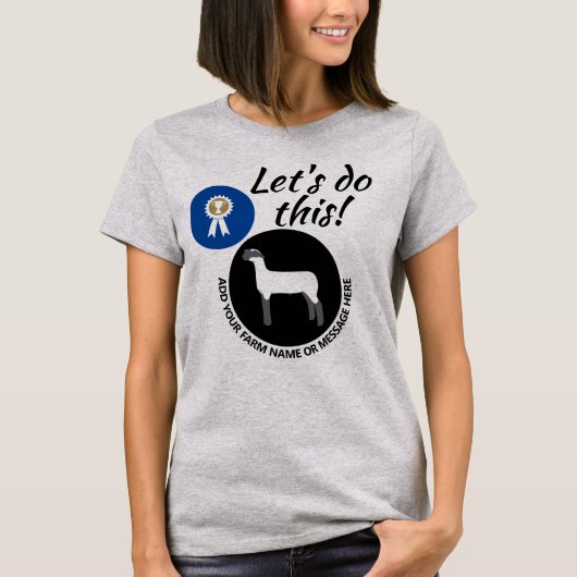 郡フェア家畜市場ラムショー Tシャツ (正面)