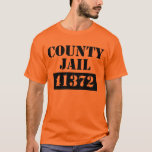 郡刑務所ハロウィンカストメ Tシャツ<br><div class="desc">面白いハロウィーン郡刑務所の拘置所州刑務所の囚人オレンジのtシャツ</div>