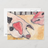 郡市の豚 ポストカード (正面/裏面)