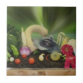 郡市の野菜展示会 タイル (正面)