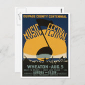 郡音楽フェスティバル, 1939 ポストカード (正面/裏面)