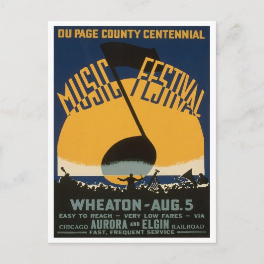 郡音楽フェスティバル, 1939 ポストカード (正面)