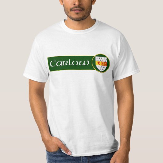郡Carlow。 アイルランド Tシャツ (正面)