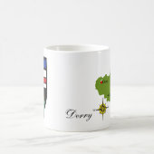 郡Derryの地図及び頂上のマグ コーヒーマグカップ (中央)