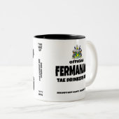郡Fermanaghアイルランドツートーンコーヒーマグ ツートーンマグカップ (正面右)