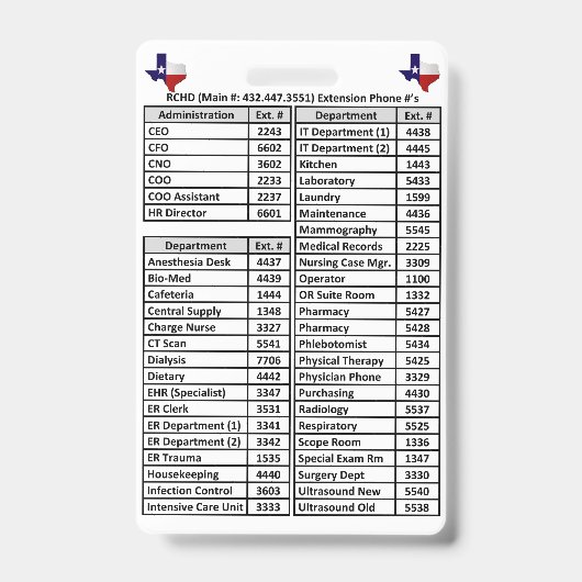 郡RCHD電話番号バッジ バッジ (正面)
