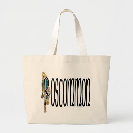 郡Roscommonのバッグ ラージトートバッグ (正面)