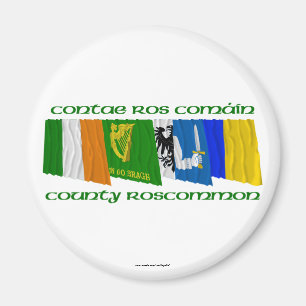 郡Roscommonの旗 マグネット
