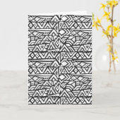 部インスパイアアート族模様 カード (黄色い花)