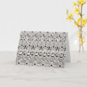 部インスパイア族模様 カード (黄色い花)