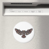 部カラフル族フ飛んでいるクロウ マグネット (インサイチュ (食洗機))