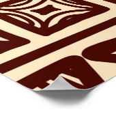 部ストライプの族模様 ポスター (角)