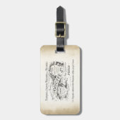 部フランスの屋の看板 ラゲッジタグ (正面縦)