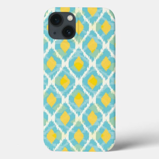 部モダン族イカット青色ファッション Case-Mate iPhoneケース (裏面)