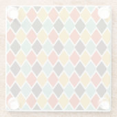 部モダン族ファッションパターン ガラスコースター (裏面)