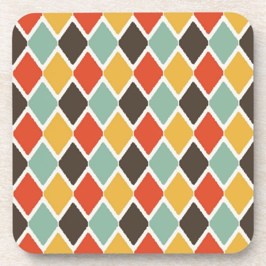 部モダン族ファッションパターン コースター (正面)