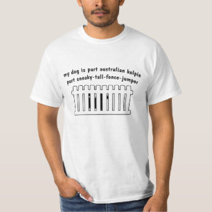 部分のオーストラリアのケルピーの部品の塀ジャンパー Tシャツ
