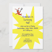 部分のパーティーのCrawfishかロブスターの招待状 招待状 (裏面)