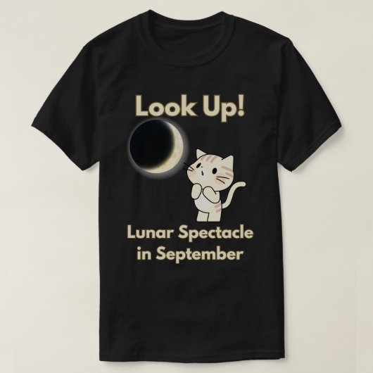 部分月食2024 Tシャツ (デザイン正面)
