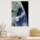 部分的な地球にハリケーンが衝突する。 ポスター (キッチン)