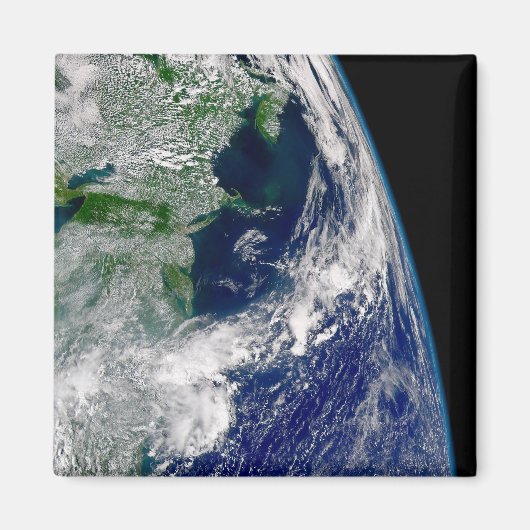 部分的な地球にハリケーンが衝突する。 マグネット (正面)