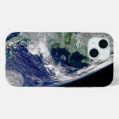 部分的な地球にハリケーンが衝突する。 Case-Mate iPhoneケース (裏面 (横))