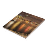 部分的にボストンのチャールズ川で溶ける氷 タイル (側面)