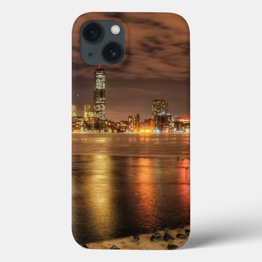 部分的にボストンのチャールズ川で溶ける氷 Case-Mate iPhoneケース (裏面)