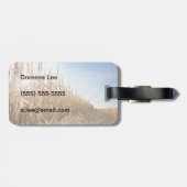 部分的に収穫されたトウモロコシ畑 ラゲッジタグ (裏面横)