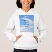 部分的に曇ったねじれの青と白パーソナライズされた (正面)