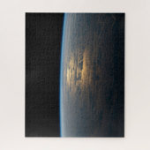 部分的に曇った南太平洋から夕暮れ光る ジグソーパズル (縦)