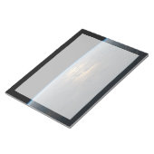 部分的に曇った南太平洋から夕暮れ光る ノートパッド (アングル)