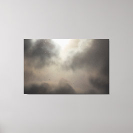 部分的に曇った日の降雪 キャンバスプリント