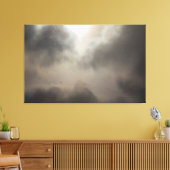 部分的に曇った日の降雪 キャンバスプリント (インサイチュ (リビング))