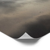 部分的に曇った日の降雪 ポスター (角)