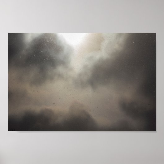 部分的に曇った日の降雪 ポスター (正面)