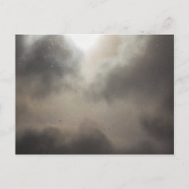 部分的に曇った日の降雪 ポストカード