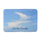 部分的に曇った空とスパイラルのカスタマイズ可能 バスマット (正面)