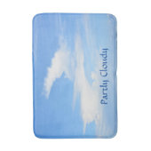 部分的に曇った空とスパイラルのカスタマイズ可能 バスマット (正面縦)