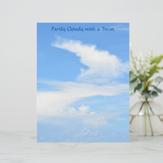 部分的に曇った空とツイストスクラップブック紙 (スタンド正面)