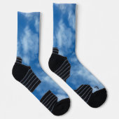 部分的に曇った青空の自然写真 ソックス (右)