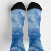 部分的に曇った青空の自然写真 ソックス (上部)