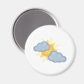 部分的に曇っている マグネット (正面/裏面)