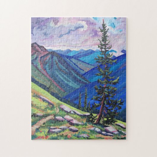 部分的に曇り – 山パズル ジグソーパズル (縦)